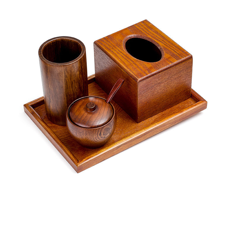 Kitchen Supplies Seasoning Bottle Wooden Seasoning Jar With Lid Seasoning Jar Kitchen Set